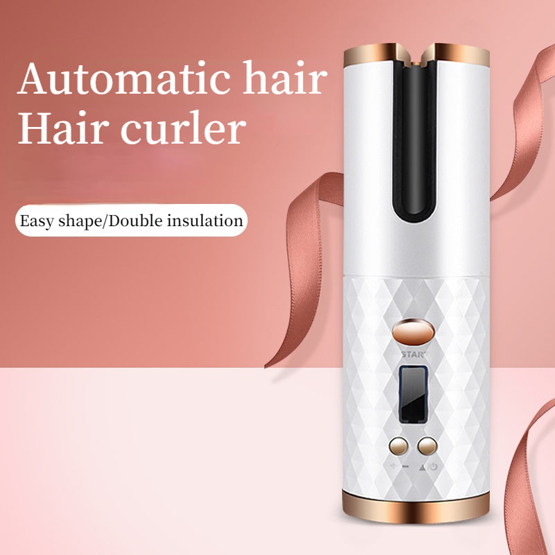 Fer à friser automatique sans fil Portable, 3 Options de couleur, chargeur USB,  Anti-brûlure pour le coiffage