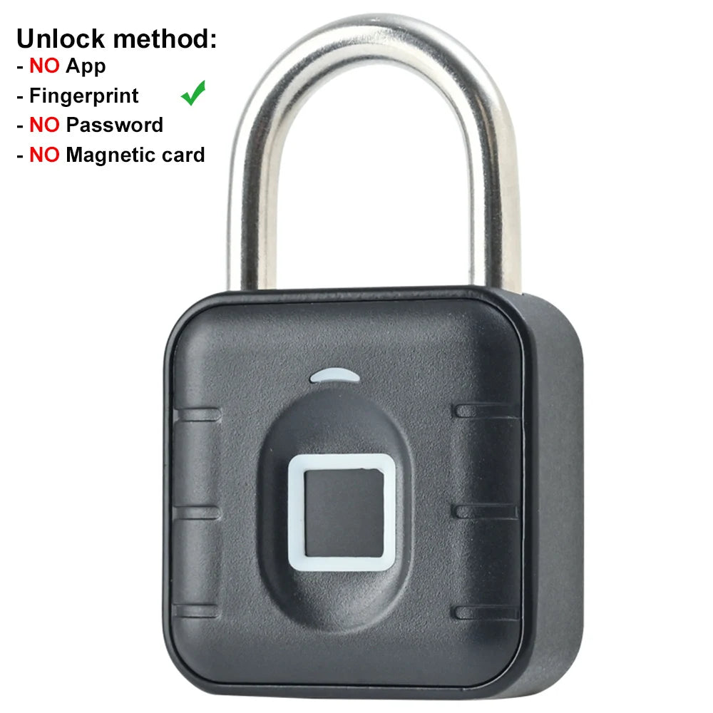 Anytek-Cadenas intelligent à empreintes digitales L34, mini serrure de sécurité sans clé aste par USB pour porte, Psych, sac, valise
